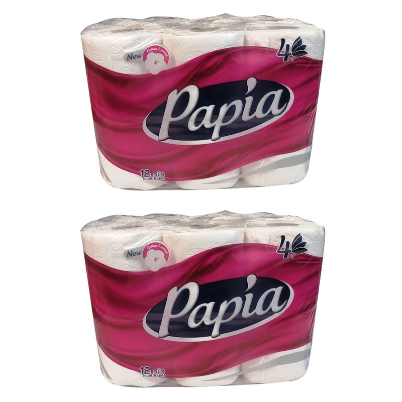 دستمال توالت پاپیا 2 عددی